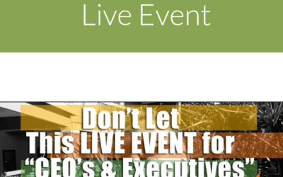 Join Mark Maes for His LIVE Event!